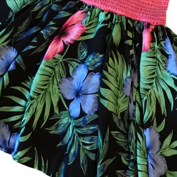 Handmade Party Dress Girls, Child's S-M: Upcycled Kids Clothes Swishy Ruffles - Picture 5 of 6